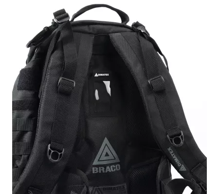 Mochila operacional BRACO Full Black resistente y táctica