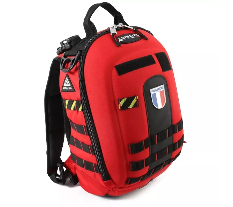 Mochila MATT Roja ligera y coqué termoformada