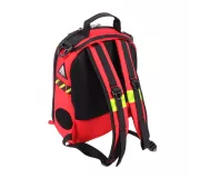 Mochila MATT MINI Roja compacta, resistente y reflectante