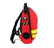 Mochila MATT MINI Roja compacta, resistente y reflectante