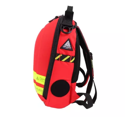 Mochila MATT MINI Roja compacta, resistente y reflectante