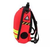 Mochila MATT MINI Roja compacta, resistente y reflectante