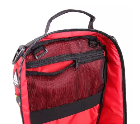Mochila MATT MINI Roja compacta, resistente y reflectante