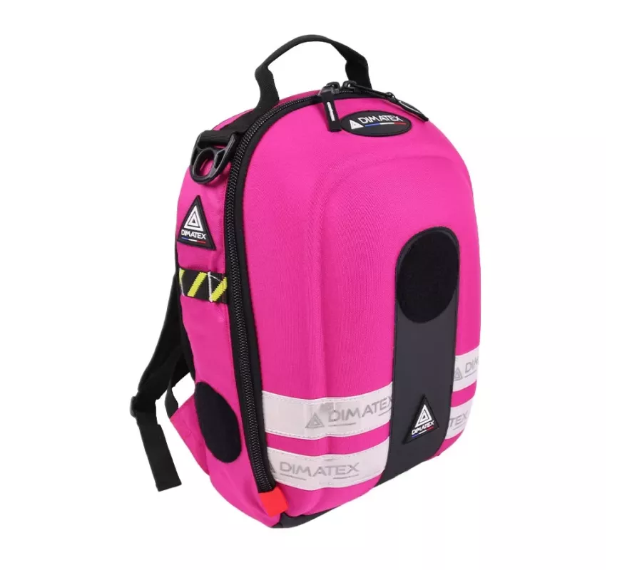 Mochila MATT MINI Rosa compacta y resistente