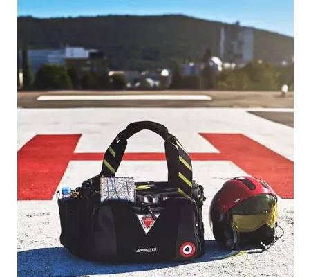 Mochila de Vuelo COCKPIT Negra – Bolsa para pilotos con compartimentos