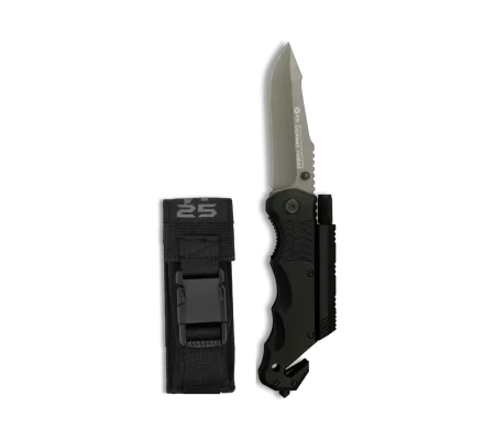 Navaja plegable K25 con pedernal y antorcha