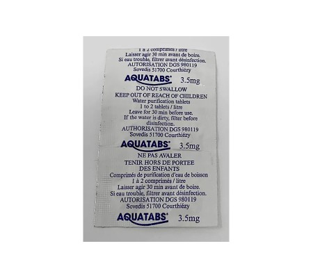 Tabletas purificadoras de agua AQUATABS®
