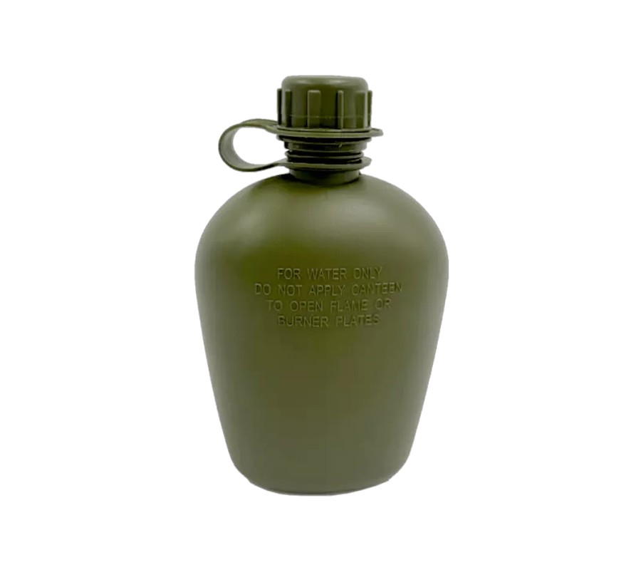 Botella de agua de plástico