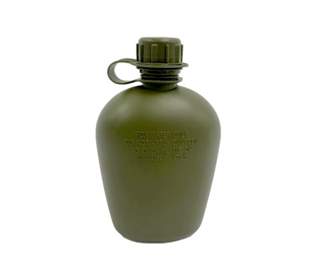 Botella de agua de plástico