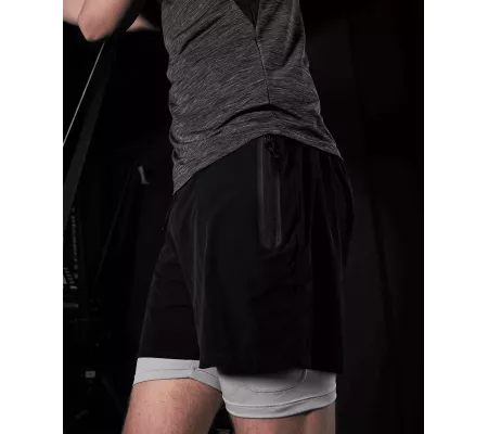 Pantalones cortos deportivos GK UNDERCOVER 2 en 1 para sprint