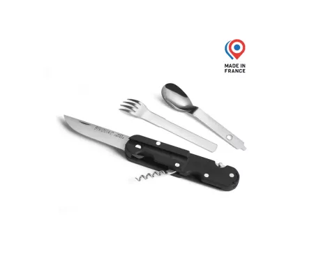 Cuchillo de Bivouac con cubiertos