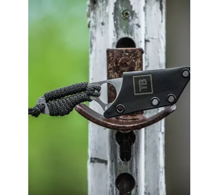 Cuchillo S-NECK con funda de Kydex + cuerda