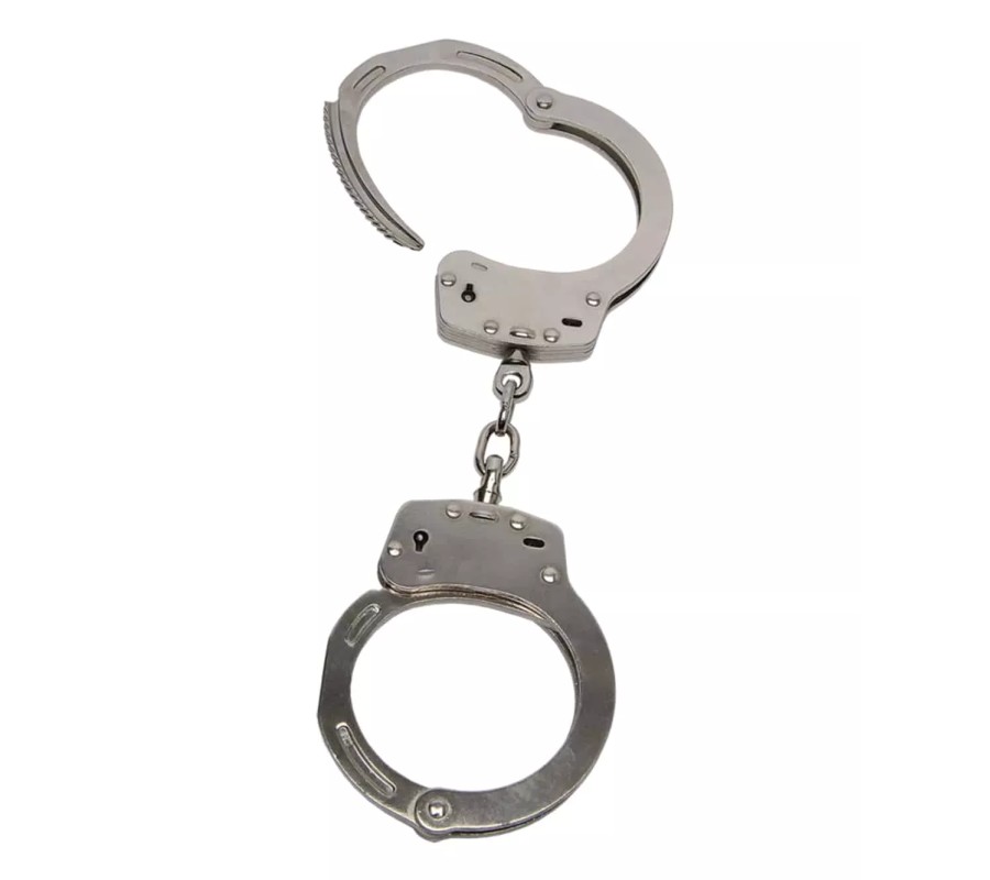 Esposas de doble seguridad de acero niquelado