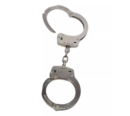 Esposas de doble seguridad de acero niquelado