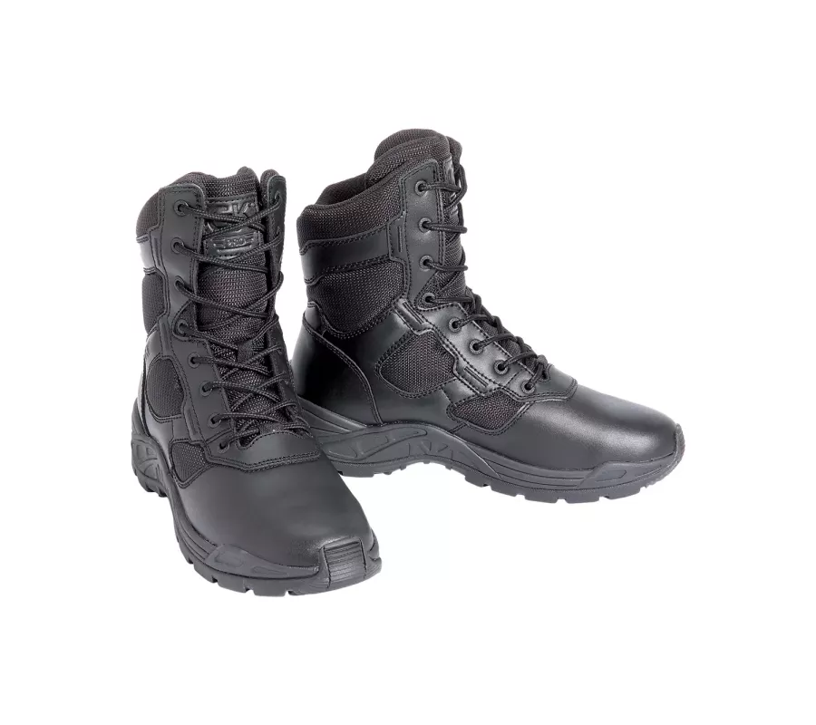 Botas de intervención cuero y lona