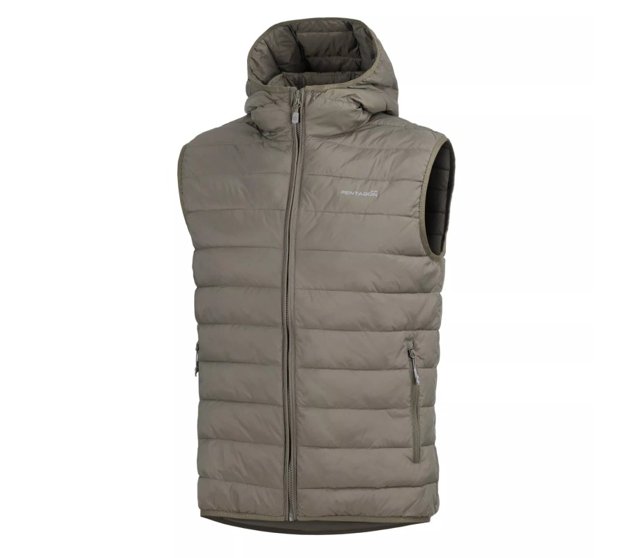 Chaleco Pentagon Aurora 2.0 con Capucha Cinder Grey K04011-2.0-17 | Feelgood XS