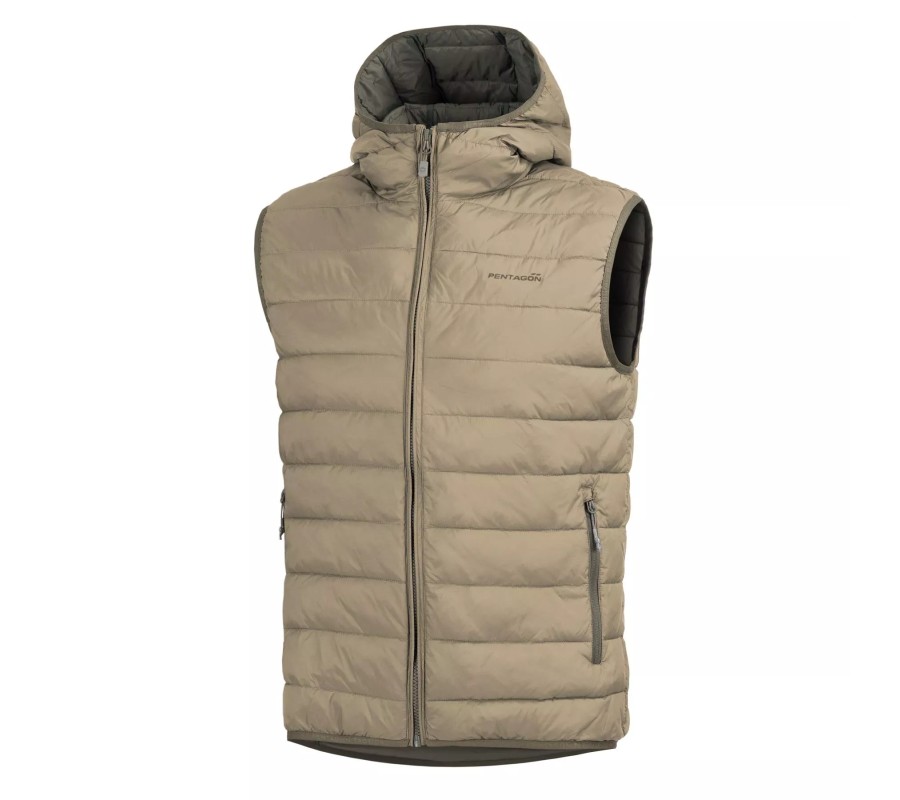 Chaleco Pentagon Aurora 2.0 con Capucha Cinder Grey K04011-2.0-17 | Feelgood XS