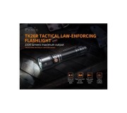 PACKTK26R: Linterna TK26R + Cono tráfico blanco AOT-02 + Funda de cordura | XS Equipament