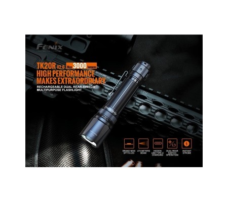 Linterna Táctica Fenix TK20R V2.0 con 3.000 lúmenes | XS Equipament