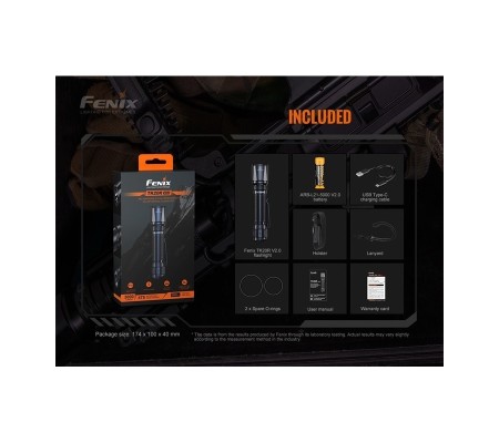 Linterna Táctica Fenix TK20R V2.0 con 3.000 lúmenes | XS Equipament