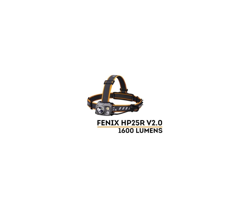Frontal Fénix HP25R V2.0 1600 lúmenes, Luz blanca y roja, | XS Equipament