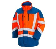 GORE-TEX HiVis Jacke CAVAZZO EBX (unisex) warnorange / royal | XS Equipament