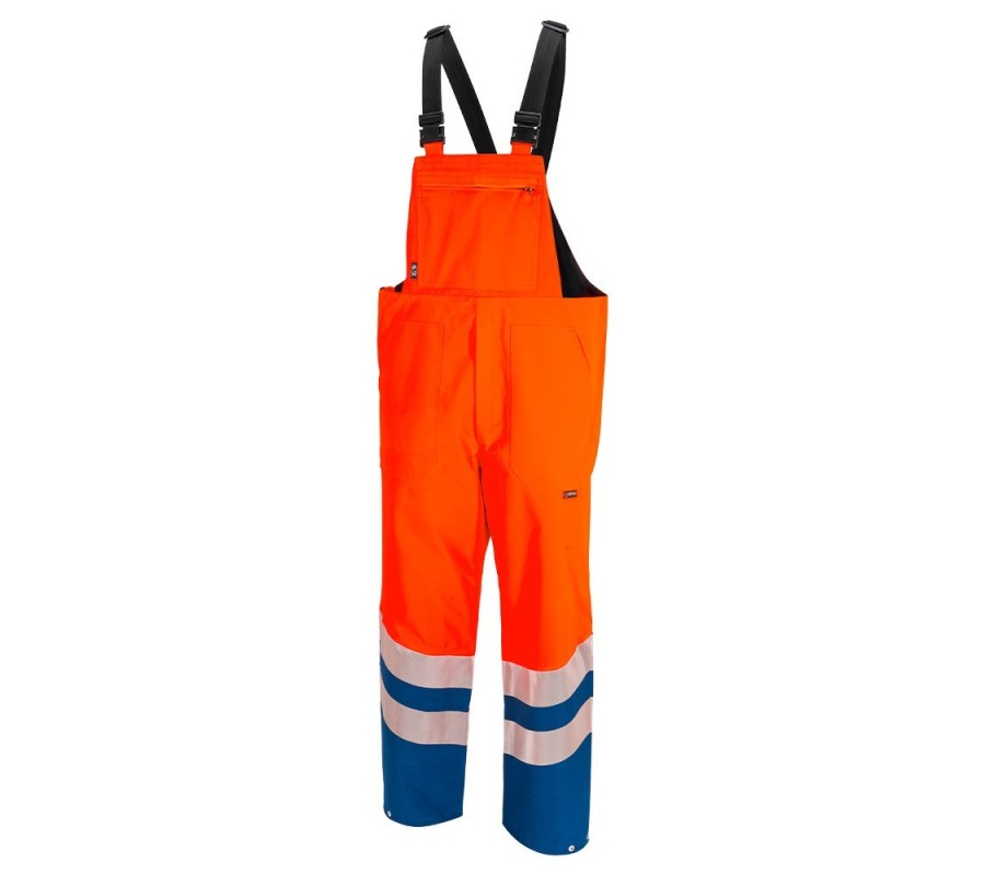 GORE-TEX Latzhose TUEBOR EBX warnorange / royalblau | XS Equipament