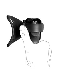 Funda para diestros Zoom VKZ804, negra, para GLOCK 17/18/19/22/23 con linterna/láser | XS Equipament