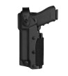 Funda para zurdos Zoom VKZ804 negra para GLOCK 17/18/19/22/23 con linterna/láser | XS Equipament