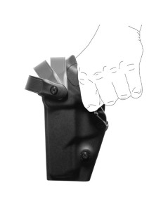 Funda para zurdos Zoom VKZ804 negra para GLOCK 17/18/19/22/23 con linterna/láser | XS Equipament