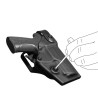 Funda para diestros Vegatek Short VKS800 negra para PAMAS MAS-G1 | XS Equipament