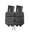 Portacargadores doble Bungy 8BL17 negro, lado a lado, para M4/AR15 | XS Equipament