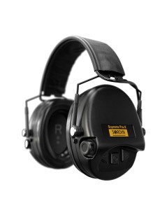 Orejeras con diadema de cuero negro Supreme Pro-X SFA | XS Equipament