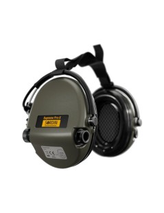 Orejeras de banda para el cuello de tela negra Supreme Pro-X | XS Equipament