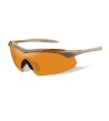 Gafas balísticas Vapor 2.5 color tostado ahumado/incoloro/pantallas naranjas | XS Equipament