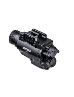 Lámpara con puntero láser verde para pistola WL23 - luz blanca - 1300 lúmenes | XS Equipament