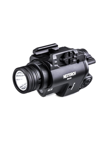 Lámpara con puntero láser verde para pistola WL23 - luz blanca - 1300 lúmenes | XS Equipament