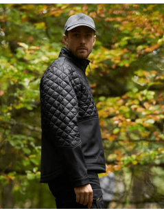 Chaqueta Softshell STORM Bimateria Negra – Táctica y versátil | XS Equipament