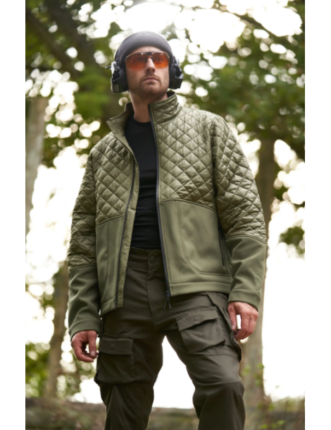 Chaqueta Softshell Storm Bimateria Kaki – Táctica, ligera y funcional | XS Equipament