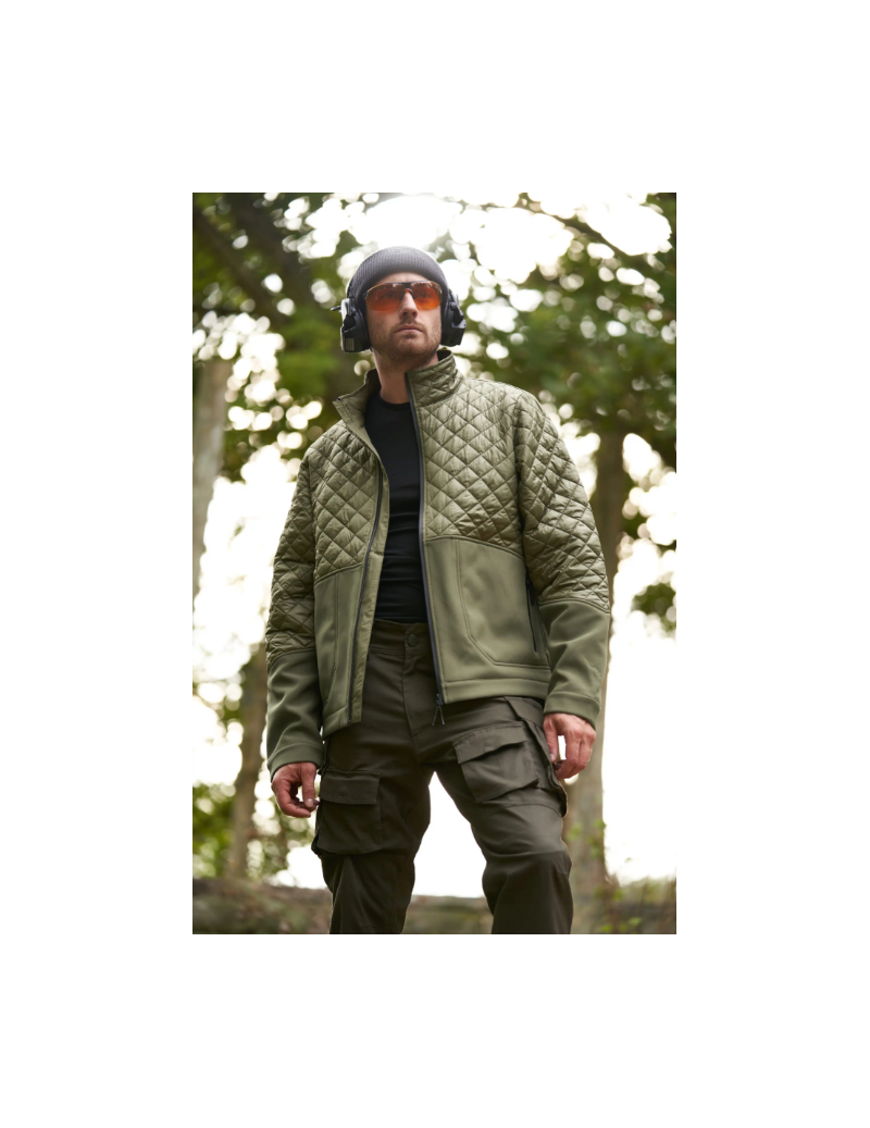 Chaqueta Softshell Storm Bimateria Kaki – Táctica, ligera y funcional | XS Equipament