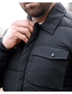 Chaqueta Acolchada FOG Thinsulate Negra – Estilo civil con alma táctica | XS Equipament