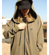 Cardigan Dona Anonymous Kaki – Amb Caputxa Oversize i Teixit Bi-Stretch | XS Equipament