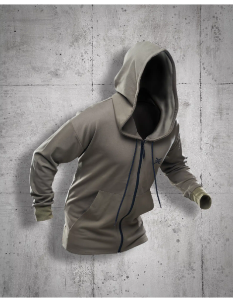 Cardigan Dona Anonymous Kaki – Amb Caputxa Oversize i Teixit Bi-Stretch | XS Equipament