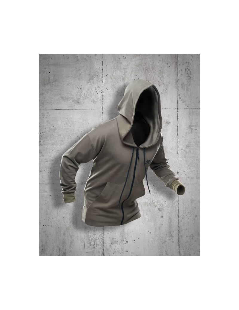 Cardigan Dona Anonymous Kaki – Amb Caputxa Oversize i Teixit Bi-Stretch | XS Equipament