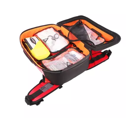 ALPINE Bolsa Médica Roja 45L | Mochila Sanitaria Profesional