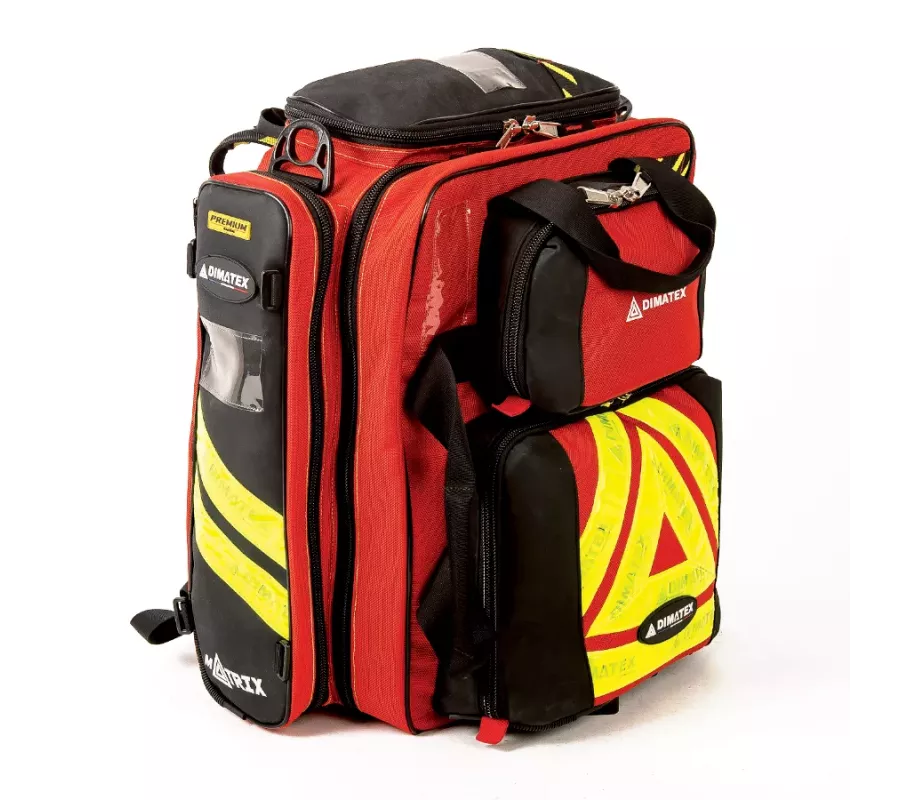 MATRIX Bolsa de Emergencia Roja | Mochila Profesional Rescate