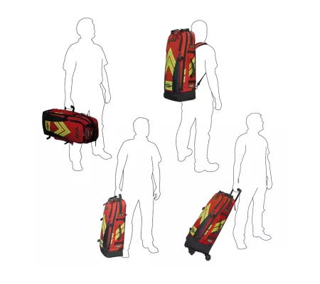 Bolsa de oxigenoterapia TOTEM Roja – Bolsa profesional con portabotell