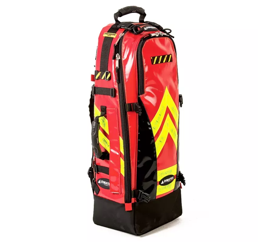 Bolsa de oxigenoterapia TOTEM PVC Roja – Bolsa profesional con portabo