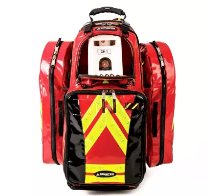 Bolsa oxigenoterapia COYOTE PVC OXY1035 roja profesional emergencias