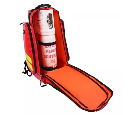 Bolsa Oxigenoterapia DOPPLER PVC Roja | Transporte Botella O2
